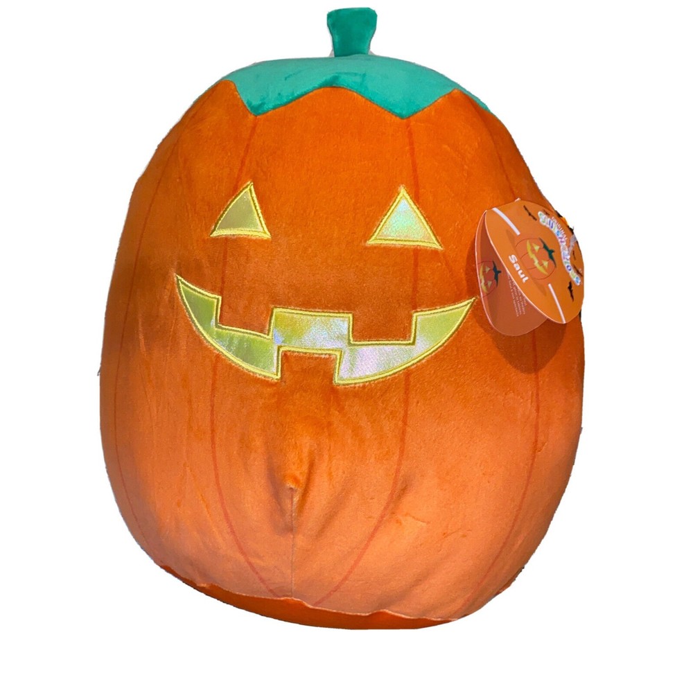 Squishmallows Saul Jack-O’-Lantern￼ Pumpkin 15” Halloween Plush 2022 Kellytoys